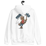 Fishing Black Hair Tan Skin Tone No-Glasses Moustache Dad Hoodie