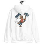 Fishing Black Hair Tan Skin Tone No-Glasses Stubble Dad Hoodie