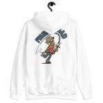 Fishing Blond Hair Light Skin Tone Glasses Beard Dad Hoodie