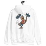 Fishing Blond Hair Tan Skin Tone Glasses Moustache Dad Hoodie