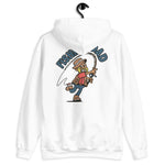 Fishing Blond Hair Tan Skin Tone No-Glasses Beard Dad Hoodie