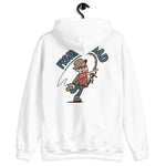 Fishing Brown Hair Light Skin Tone Glasses Stubble Dad Hoodie