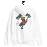 Fishing Brown Hair Tan Skin Tone No-Glasses Beard Dad Hoodie