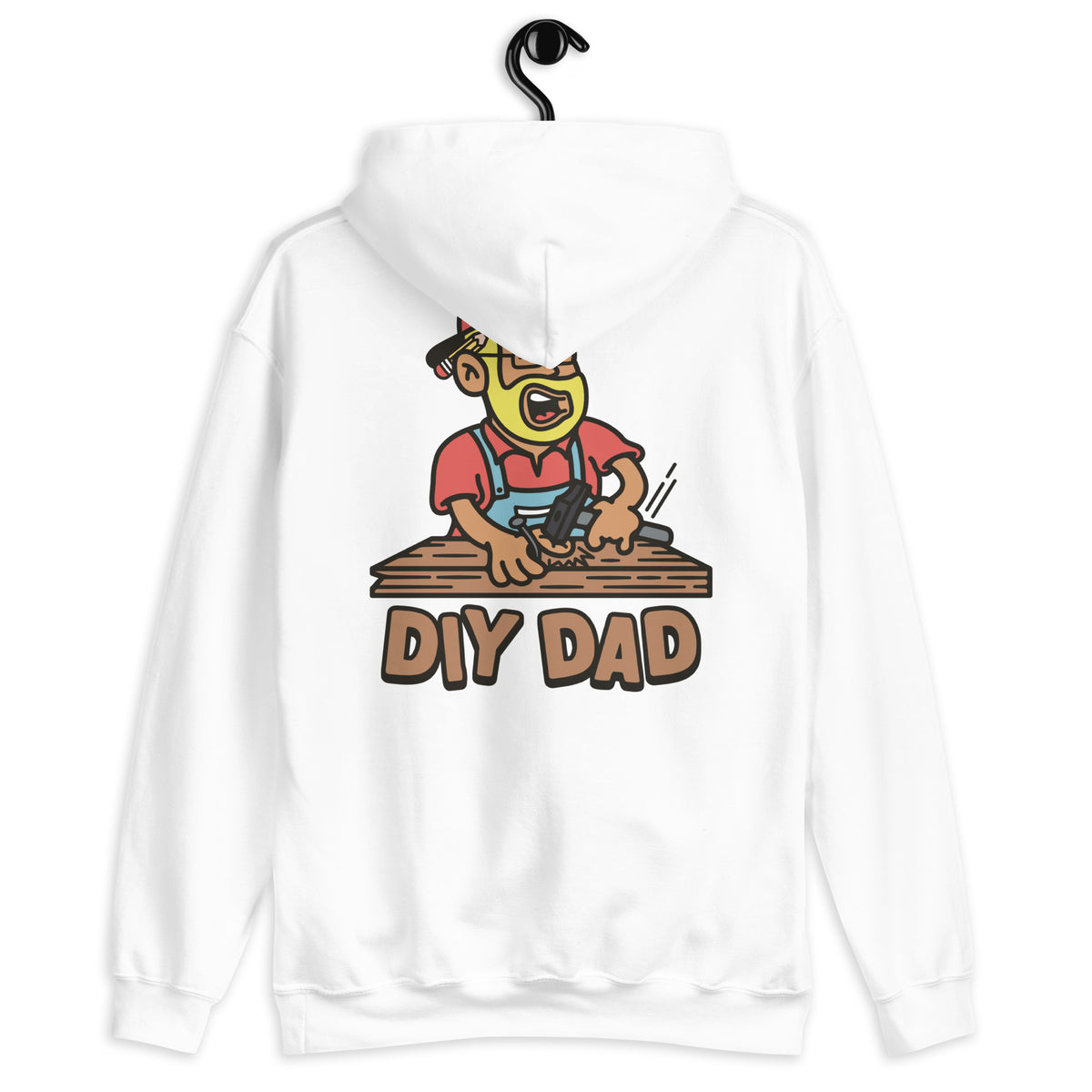 DIY Blond Hair Tan Skin Tone Glasses Beard Dad Hoodie