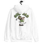 Golf Black Hair Light Skin Tone Glasses Beard Dad Hoodie