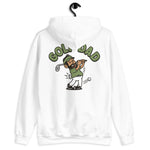 Golf Black Hair Tan Skin Tone No-Glasses Beard Dad Hoodie