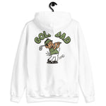 Golf Black Hair Tan Skin Tone No-Glasses Stubble Dad Hoodie