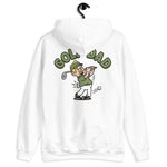 Golf Blond Hair Light Skin Tone No-Glasses Moustache Dad Hoodie