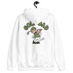 Golf Blond Hair Light Skin Tone No-Glasses Stubble Dad Hoodie