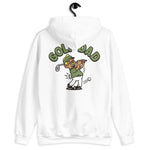 Golf Blond Hair Tan Skin Tone Glasses Moustache Dad Hoodie