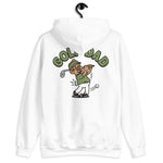 Golf Brown Hair Tan Skin Tone Glasses Moustache Dad Hoodie