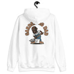 Gardening Black Hair Dark Skin Tone Glasses Bald Beard Dad Hoodie