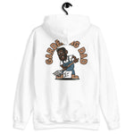 Gardening Black Hair Dark Skin Tone Glasses Medium Beard Dad Hoodie