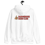 Dangerous Dads Club Hoodie - red logo with tan thumb