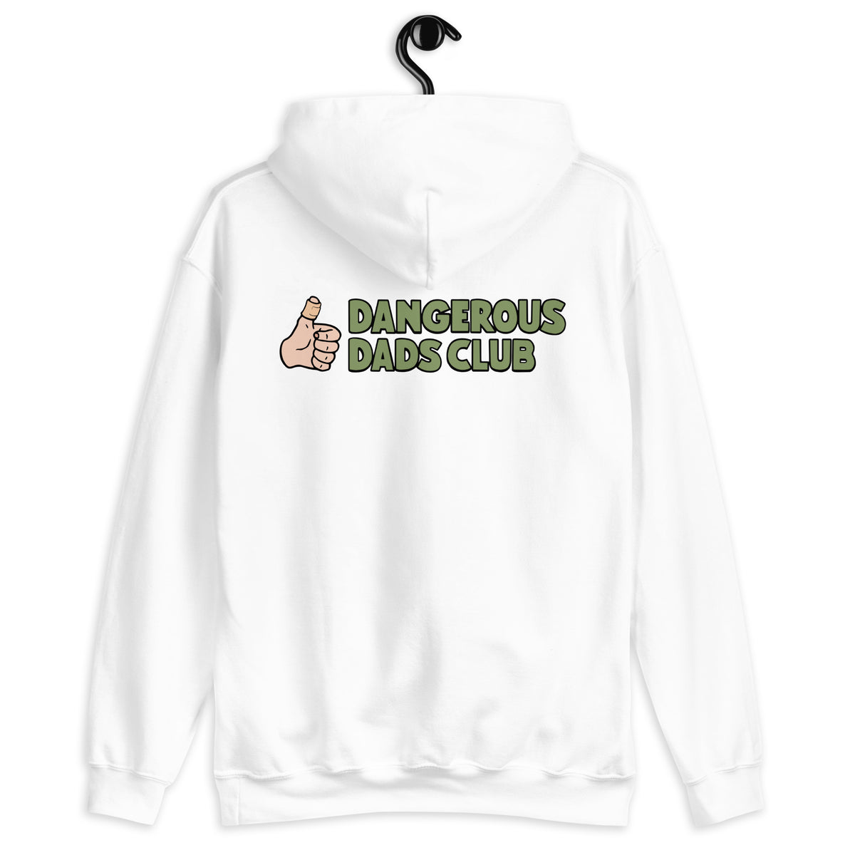 Dangerous Dads Club Hoodie - Green logo with light thumb