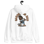 Gardening Black Hair Dark Skin Tone No-Glasses Long Stubble Dad Hoodie