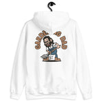 Gardening Black Hair Light Skin Tone Glasses Long Beard Dad Hoodie