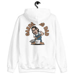 Gardening Black Hair Light Skin Tone Glasses Long Stubble Dad Hoodie