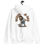 Gardening Black Hair Tan Skin Tone No-Glasses Long Beard Dad Hoodie