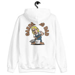 Gardening Blond Hair Light Skin Tone Glasses Long Moustache Dad Hoodie