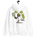 Tennis Blond Hair Dark Skin Tone No-Glasses Medium Stubble Dad Hoodie