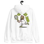 Tennis Brown Hair Light Skin Tone Glasses Medium Beard Dad Hoodie