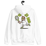 Tennis Brown Hair Light Skin Tone No-Glasses Medium Stubble Dad Hoodie