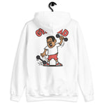 Gym Black Hair Tan Skin Tone Glasses Short Moustache Dad Hoodie