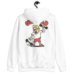 Gym Blond Hair Light Skin Tone Glasses Medium Moustache & Chin Beard Dad Hoodie