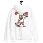 Gym Brown Hair Light Skin Tone Glasses Medium Beard Dad Hoodie