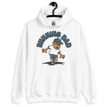 Running Blond Hair Tan Skin Tone Glasses Stubble Dad Hoodie