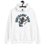 Mechanic Brown Hair Dark Skin Tone No-Glasses Moustache Dad Hoodie