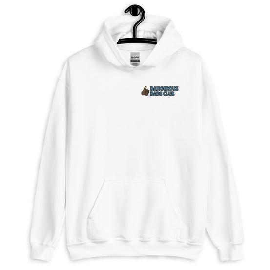 Fishing Brown Hair Dark Skin Tone Glasses Stubble Dad Hoodie