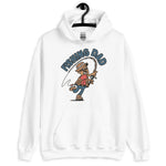 Fishing Black Hair Tan Skin Tone Glasses Moustache Dad Hoodie