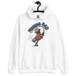 Fishing Blond Hair Dark Skin Tone Glasses Stubble Dad Hoodie