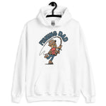 Fishing Blond Hair Tan Skin Tone No-Glasses Moustache Dad Hoodie