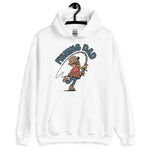 Fishing Brown Hair Tan Skin Tone Glasses Moustache Dad Hoodie