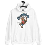 Fishing Brown Hair Tan Skin Tone No-Glasses Beard Dad Hoodie