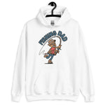 Fishing Brown Hair Tan Skin Tone No-Glasses Moustache Dad Hoodie