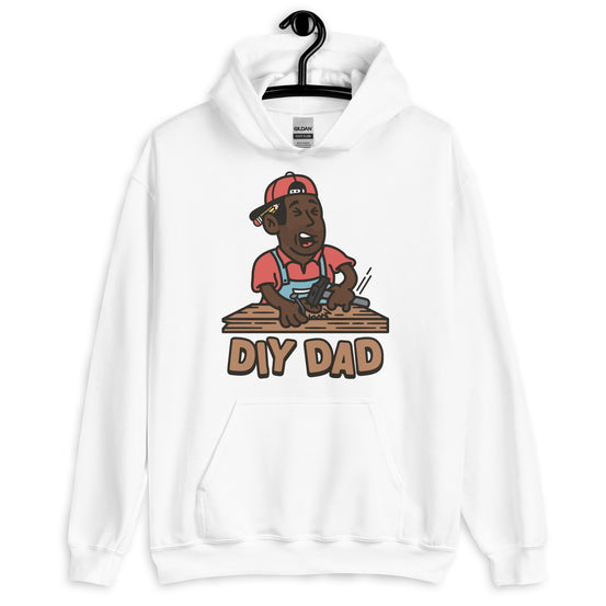 DIY Black Hair Dark Skin Tone No-Glasses Stubble Dad Hoodie