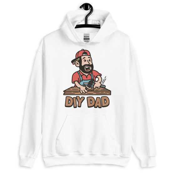 DIY Black Hair Light Skin Tone No-Glasses Beard Dad Hoodie