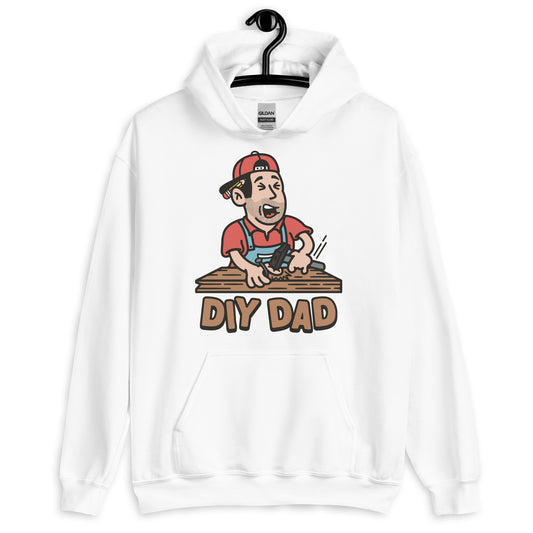 DIY Black Hair Light Skin Tone No-Glasses Stubble Dad Hoodie