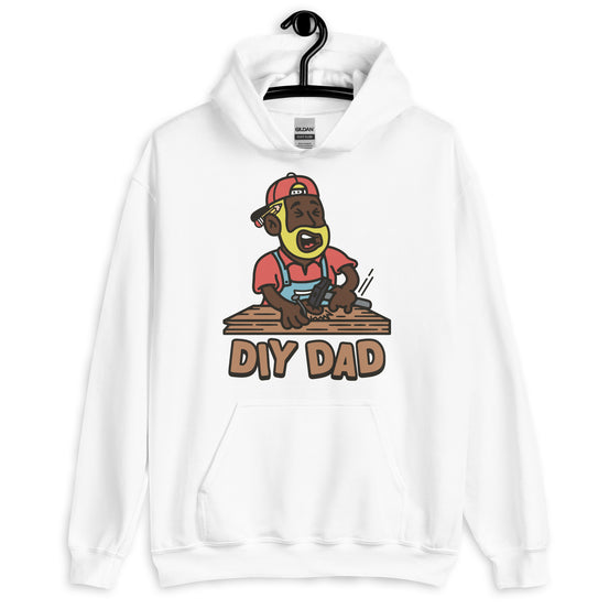 DIY Blond Hair Dark Skin Tone No-Glasses Beard Dad Hoodie