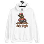 DIY Blond Hair Dark Skin Tone No-Glasses Moustache & Chin Beard Dad Hoodie