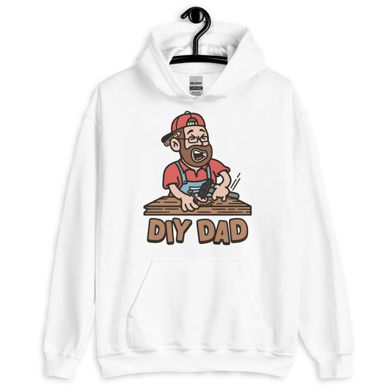 DIY Brown Hair Light Skin Tone Glasses Beard Dad Hoodie