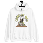 Cooking Black Hair Light Skin Tone Glasses Beard Dad Hoodie