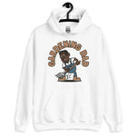 Gardening Black Hair Dark Skin Tone No-Glasses Medium Moustache & Chin Beard Dad Hoodie