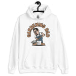 Gardening Black Hair Light Skin Tone Glasses Medium Moustache & Chin Beard Dad Hoodie