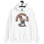 Gardening Black Hair Light Skin Tone Glasses Medium Stubble Dad Hoodie