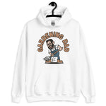 Gardening Black Hair Light Skin Tone Glasses Short Beard Dad Hoodie